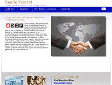 Tablet Screenshot of cedricthinard.com